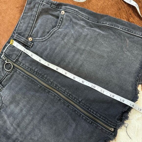 Free People Black Denim Skirt - Picture 6 of 6